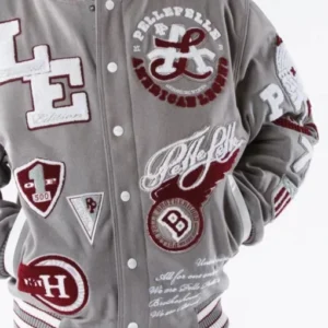 Pelle Pelle American Grey Varsity Jacket view 2