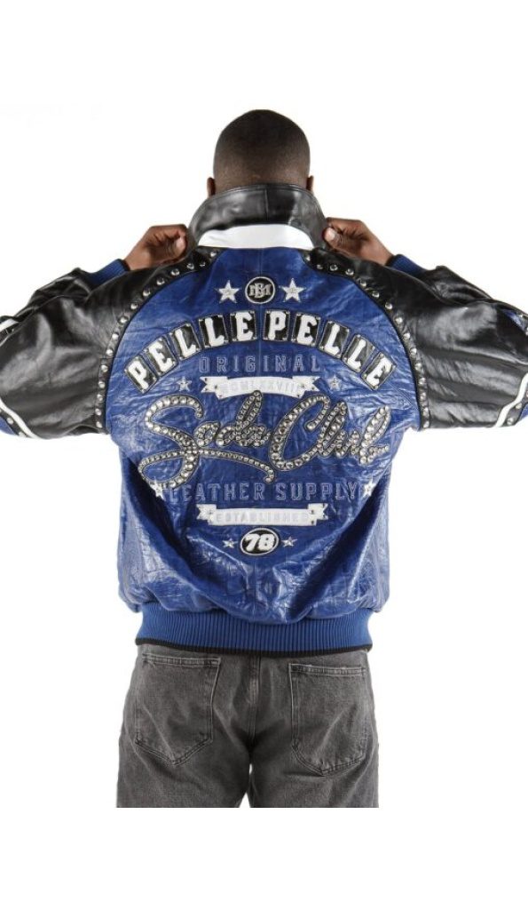 Pelle Pelle New Soda Blue Leather Jacket