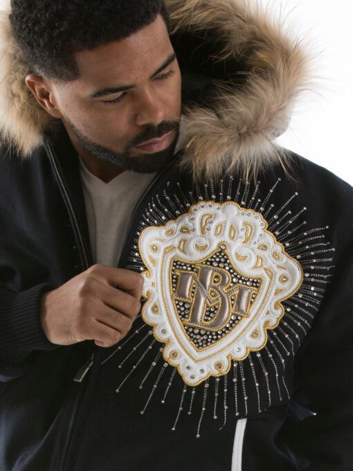 Pelle Pelle Platinum Diamonds Black Jacket view 4