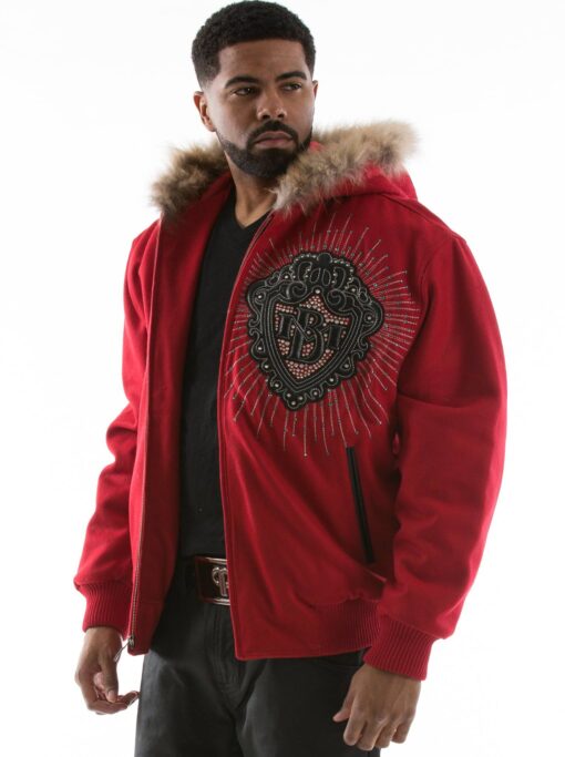 Pelle Pelle Platinum Diamonds Red Jacket view 5