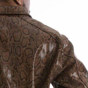 Pelle Pelle Brown Python Jacket view 3
