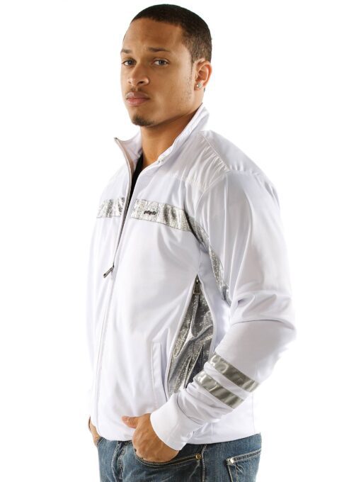 Pelle Pelle White Track Jacket view 2