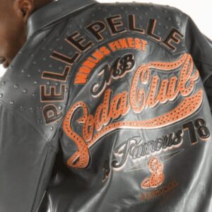 Pelle Pelle Soda Club Grey Leather Jacket view 3