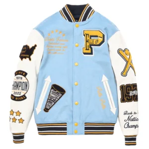 Pelle Pelle American Varsity Jacket | Navy Blue view 1