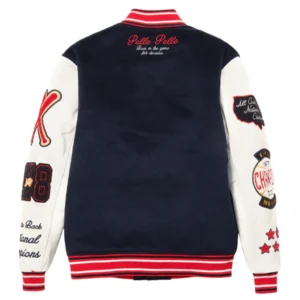 Pelle Pelle American Varsity Jacket | Red and White view 3