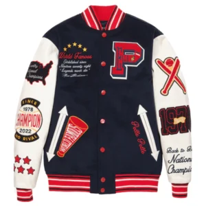 Pelle Pelle American Varsity Jacket | Red and White