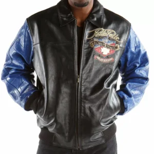 Pelle Pelle Black Blue Leather Jacket view 2