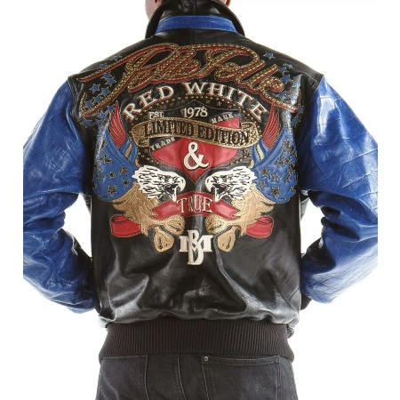 Pelle Pelle Black Blue Leather Jacket
