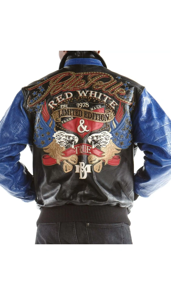 Pelle Pelle Black Blue Leather Jacket