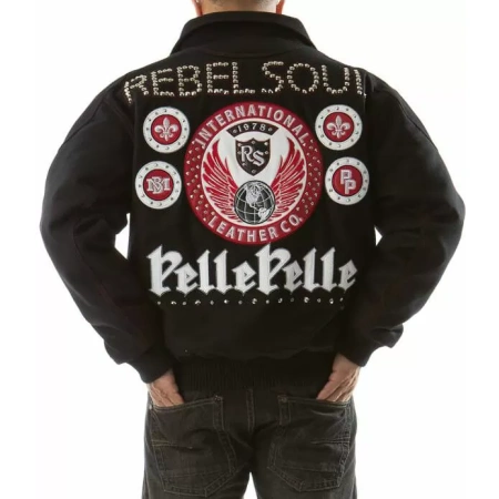 Pelle Pelle Rebel Soul Studded Wool Jacket view 1