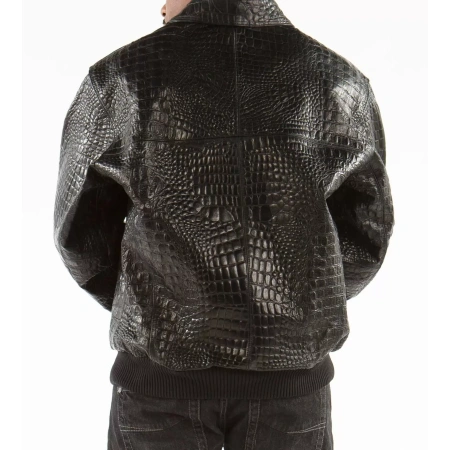 Pelle Pelle Script Black Leather Jacket view 2