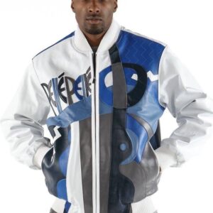 Pelle Pelle White Plush Picasso Jacket view 1