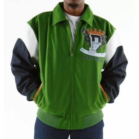 Pelle Pelle Heritage Green Jacket | Pelle Pelle Store view 2