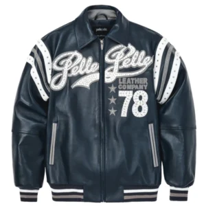 Pelle Pelle Varsity Blue Plush Jacket | pelle Pelle Store