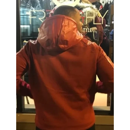 Pelle Pelle Raised Hooded Leather Jacket