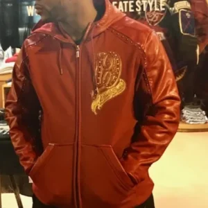 Pelle Pelle Raised Hooded Leather Jacket view 2