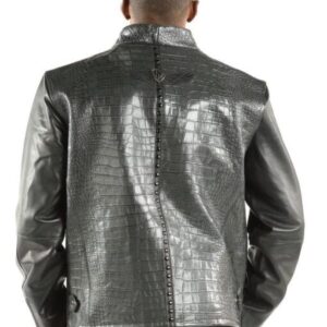 Pelle Pelle China Collar Biker Black Jacket
