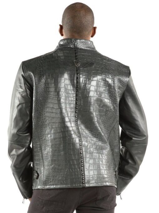 Pelle Pelle China Collar Biker Black Jacket