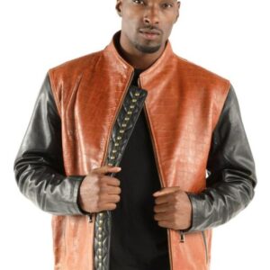 Pelle Pelle China Collar Biker Brown Jacket view 2