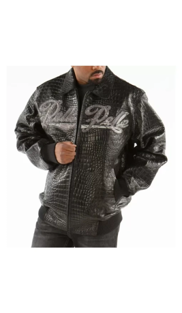 Pelle Pelle Script Black Leather Jacket