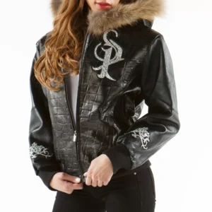 Pelle Pelle Black Hood Leather Jacket view 2