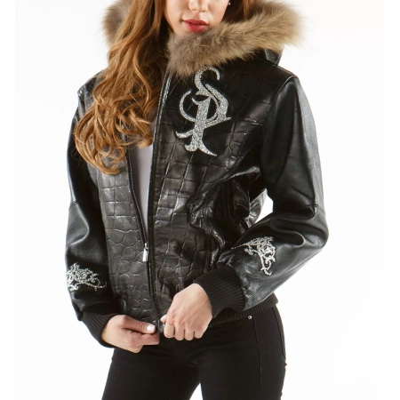 Pelle Pelle Black Hood Leather Jacket view 2