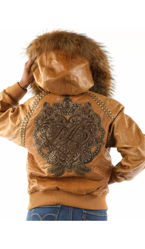Pelle Pelle Ornate Heart Leather Jacket