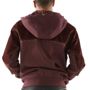 Pelle Pelle Ornate Maroon Hoodie view 2