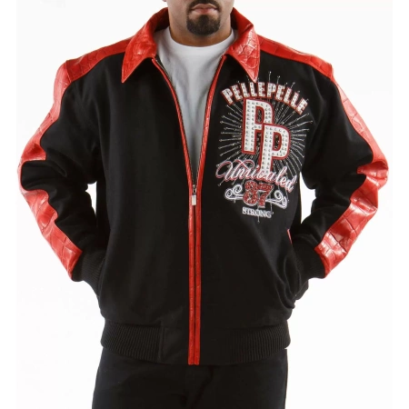 Pelle Pelle Red Black Strong Jacket view 2