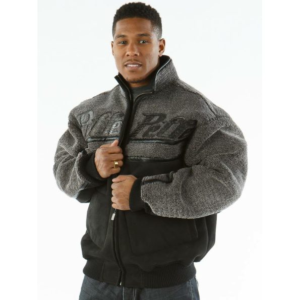 pelle pelle reverse fur grey coat, pelle pelle store,grey wool jacket