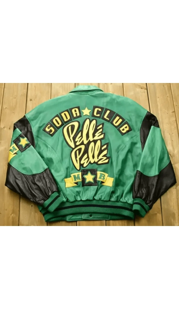 Pelle Pelle Soda Club Green Leather Jacket