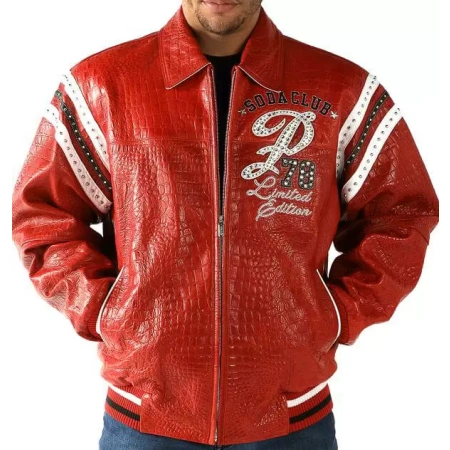 Pelle Pelle Red Soda Club Studded Jacket view 2