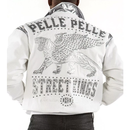 Pelle Pelle Street King White Wool Jacket