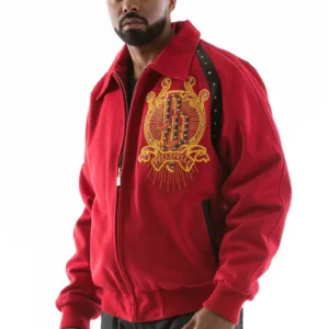 Pelle Pelle Top Brass Maroon Coat view 2