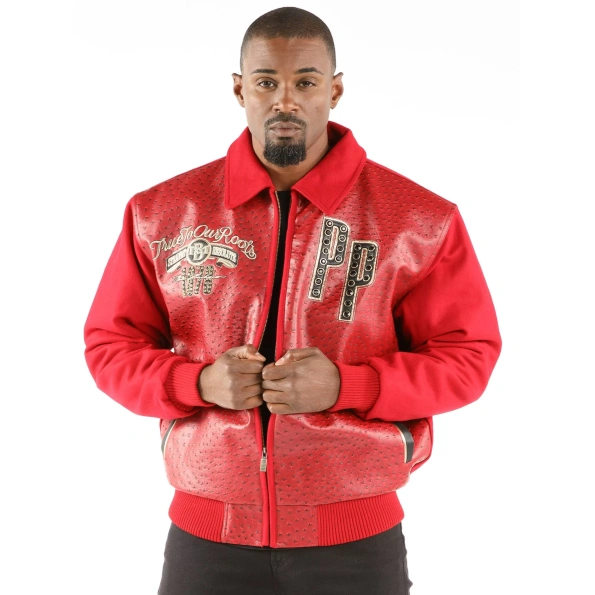 pelle pelle true to our roots red jacket, pelle pelle store,red leather jacket