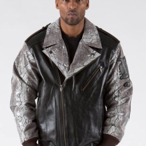 Pelle Pelle Black Plushfoil Print Jacket