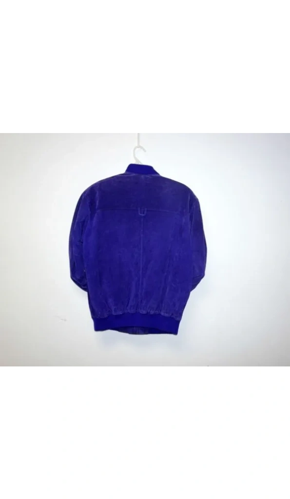 Pelle Pelle Purple Suede Bomber Jacket