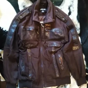 Pelle Pelle Wool Leather Brown Jacket