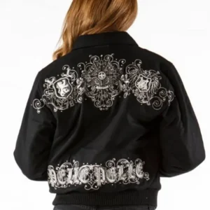Pelle Pelle Women Black Crest Wool Jacket