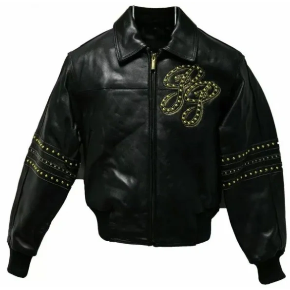 pelle pelle legend 78 black stud jacket, pelle store. pelle pelle jacket. black leather jacket