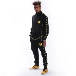 Pelle Pelle Mens Printed Black Tracksuit view 1