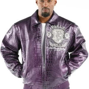 Pelle Pelle Mens Prize Light Purple Jacket view 1