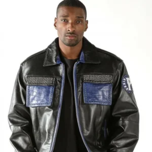 Pelle Pelle Mens Fighter Black Jacket view 1