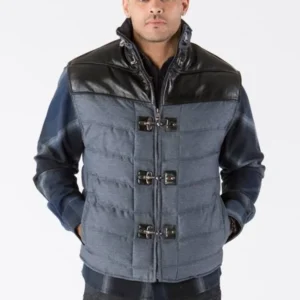 Pelle Pelle Mens Gray And Black Vest view 1