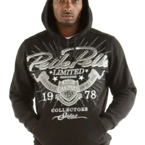 Pelle Pelle Mens Limited 1978 Black Hoodie view 1