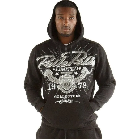Pelle Pelle Mens Limited 1978 Black Hoodie