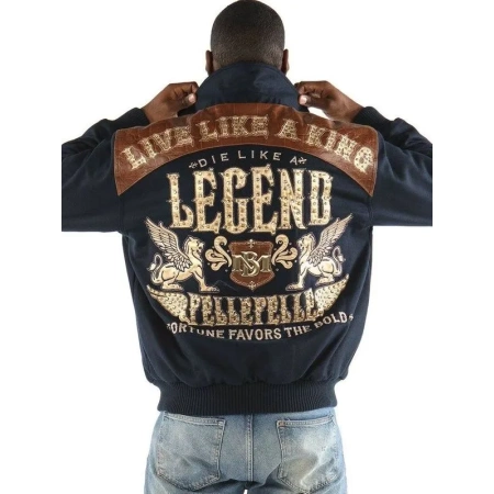 pelle pelle legend navy blue jacket, pelle pelle store, pelle pelle jacket, navy blue wool jacket