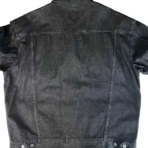 Pelle Pelle Mens Black Denim Jacket view 2