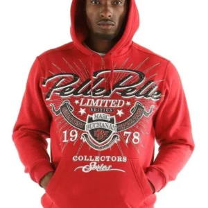 Pelle Pelle Marc Buchanan Red Wool Hoodie