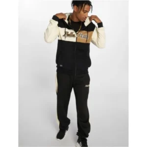 Pelle Pelle Mens Black Cotton Tracksuit view 1